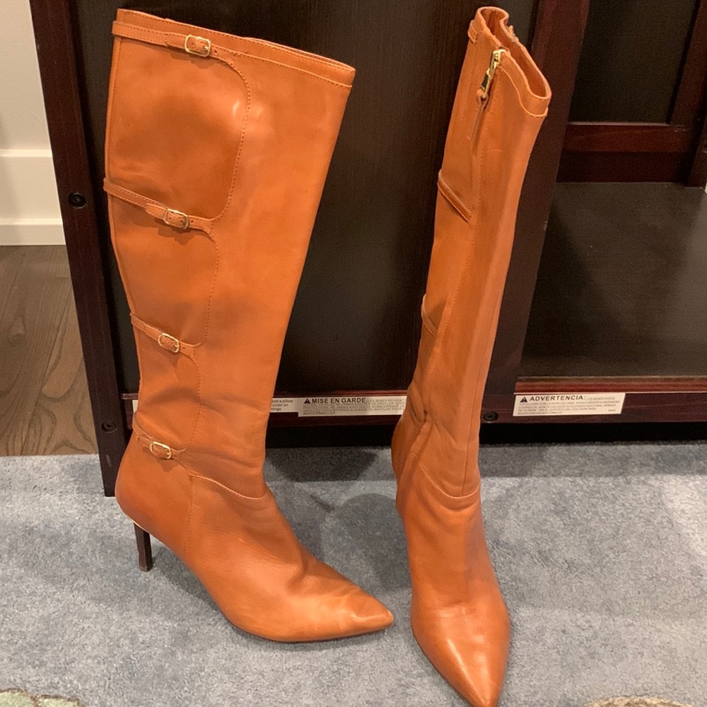 Ralph Lauren leather knee high boots